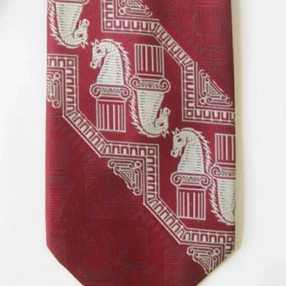 GENTRY BEAU BRUMMELL Mens Bensons Tie Hors Bust Architect Vintage